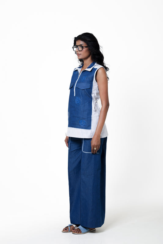 Denim Rosette Co-ord Set