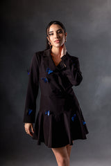 Electric Blue 3D Butterfly Dress