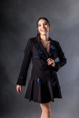 Electric Blue 3D Butterfly Dress