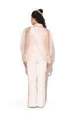 Pink Laser Cut Leaf Co-Ord Set