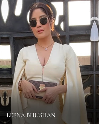 Ecru cape sleeves embroidered jumpsuit