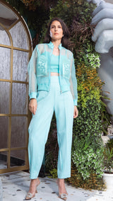 Oceanic Blue Bomber Jacket