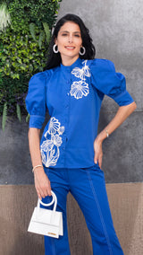 Royal Blue Tailored Co-ord Set