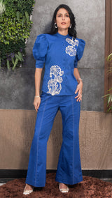 Royal Blue Tailored Co-ord Set