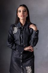 Coalex Floral Patch Shirt Dress