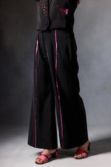 Metallic Pink Butterfly Crop Jacket Set