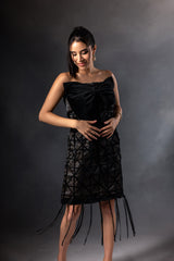 Jade Bow Fitted Dress