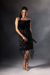 Jade Bow Fitted Dress