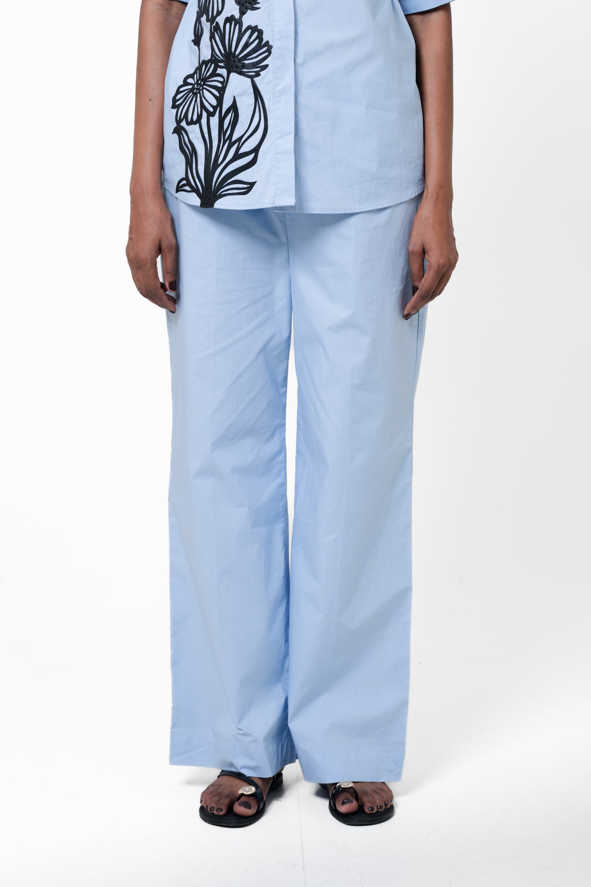 Sky Noir wide leg Pants