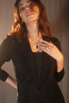 Noir Rinestone Blazer Set