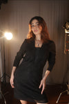 Noir Rinestone Blazer Set