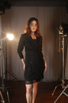 Noir Rinestone Blazer Set