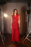 Rouge Fringe Blazer Co-ord Set
