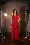 Rouge Fringe Blazer Co-ord Set