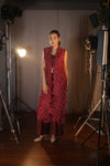 Bordeaux Lace Three-Piece Set