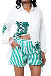 The Emerald Stripe Shorts
