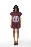 The Mauve Corset Shirt Dress