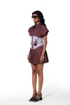 The Mauve Corset Shirt Dress