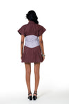 The Mauve Corset Shirt Dress