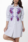 Violet Garden Shirt Dress