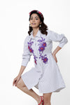 Violet Garden Shirt Dress