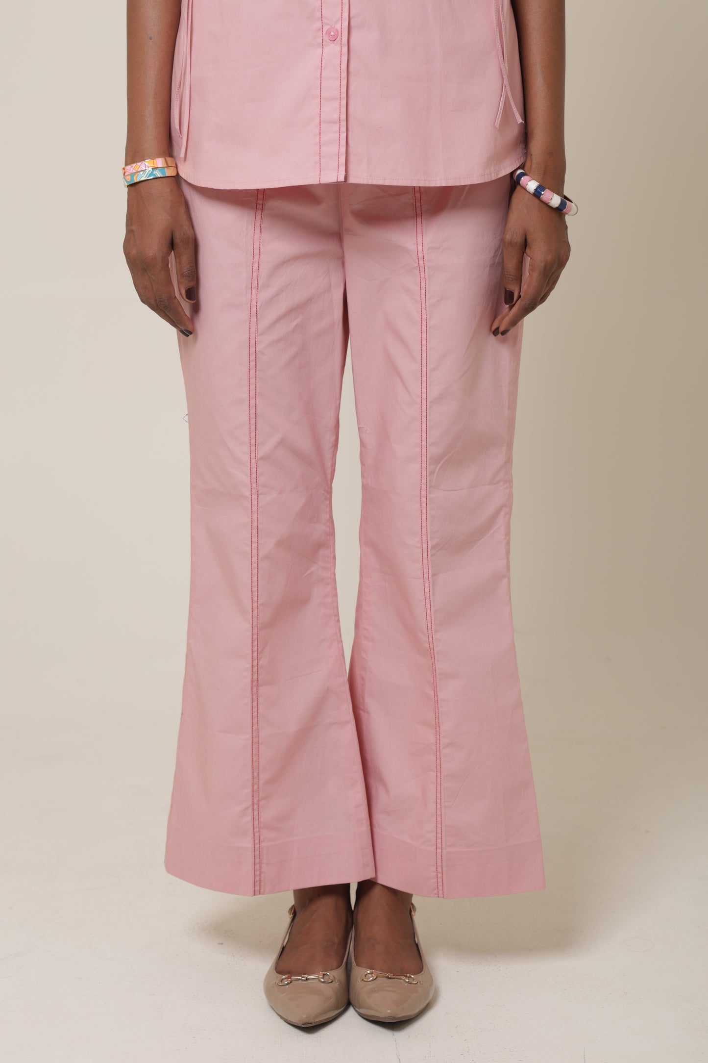 Blushing Butterfly Flare Pants