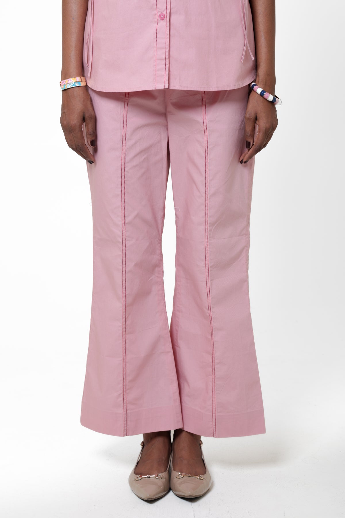 Blushing Butterfly Flare Pants