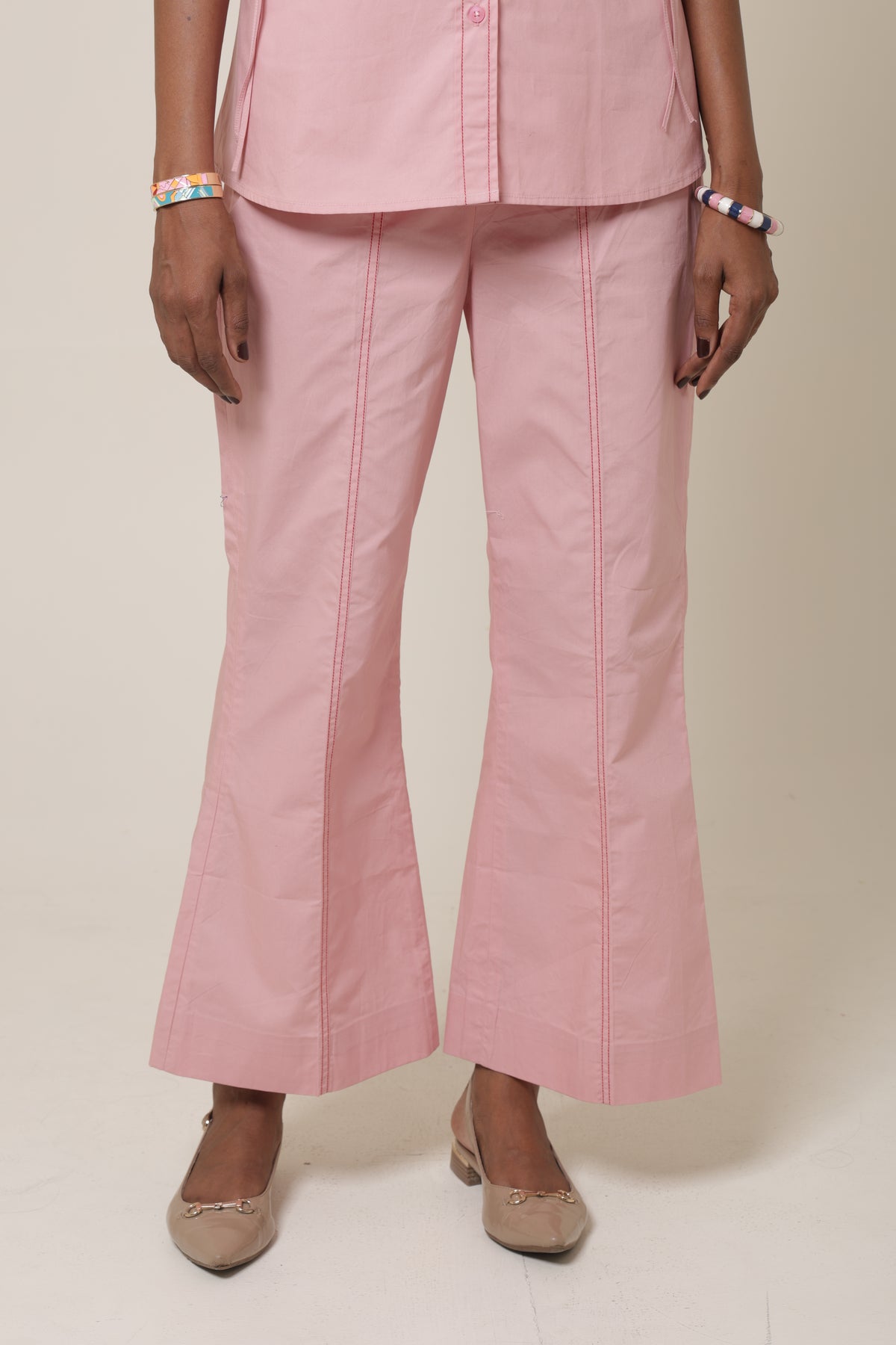 Blushing Butterfly Flare Pants