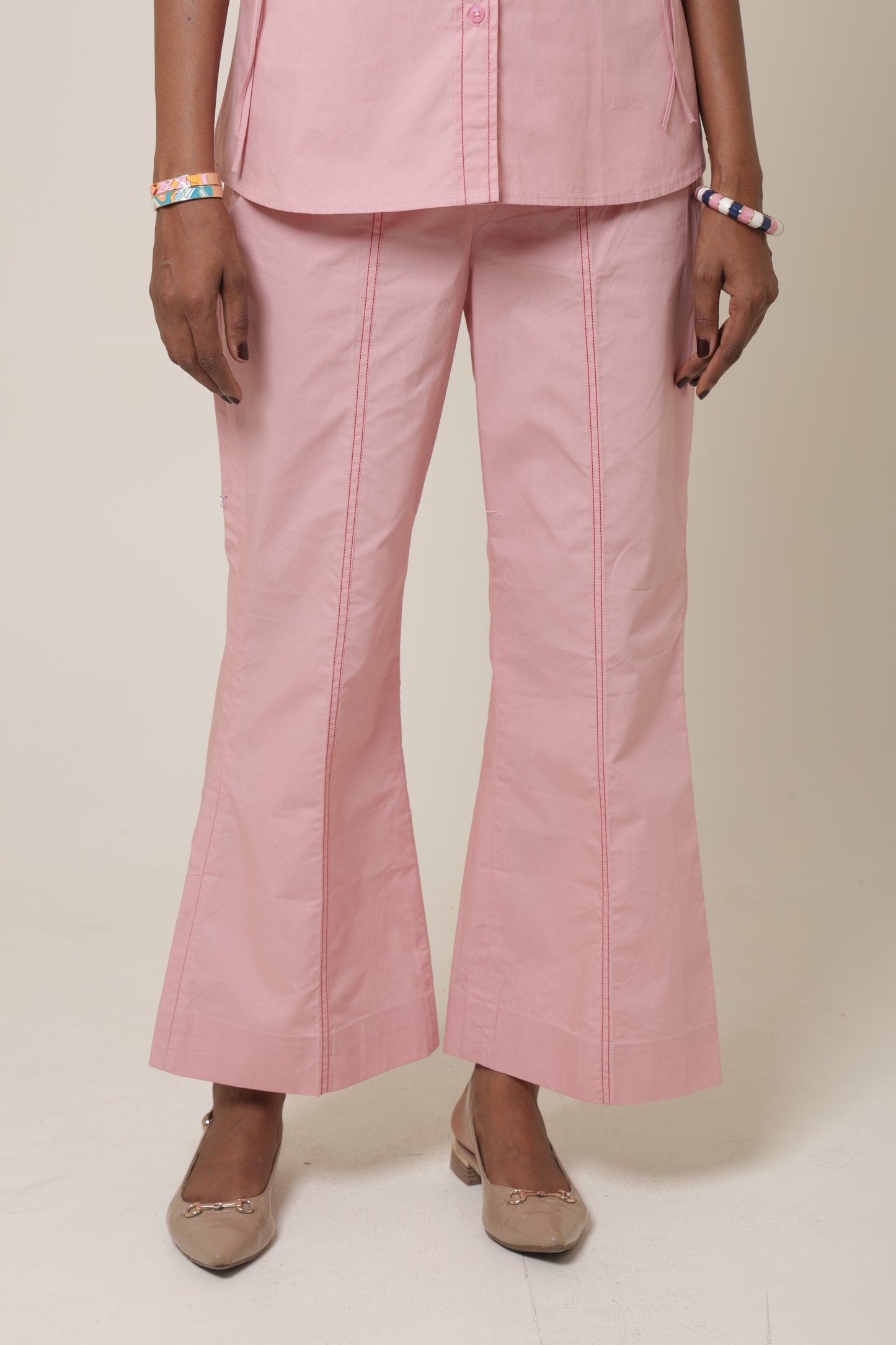 Blushing Butterfly Flare Pants