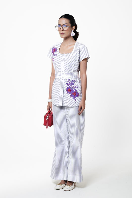 Violet Garden Belted Top