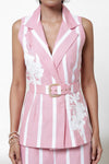 Rose Petal Blazer Vest