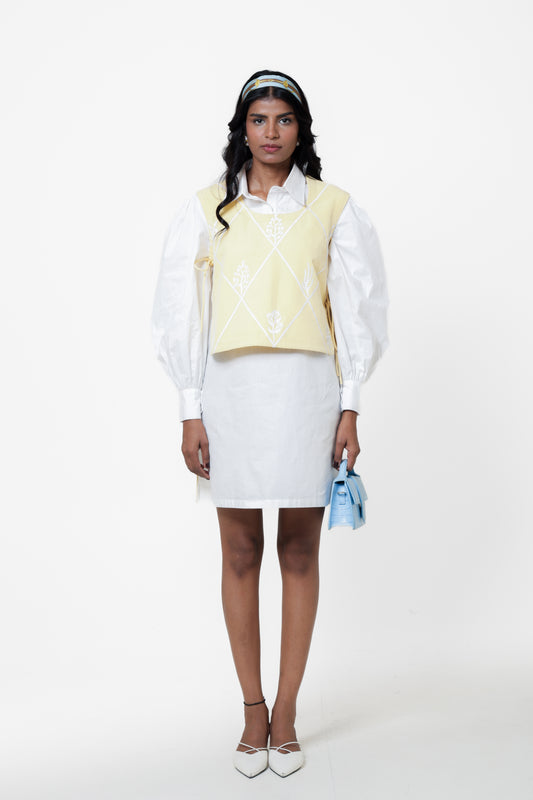 Butter Crop & Shift Set