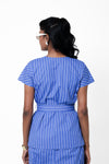 Cobalt Lily Belted Top
