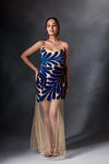 Zaffre Patch Bodycon Gown