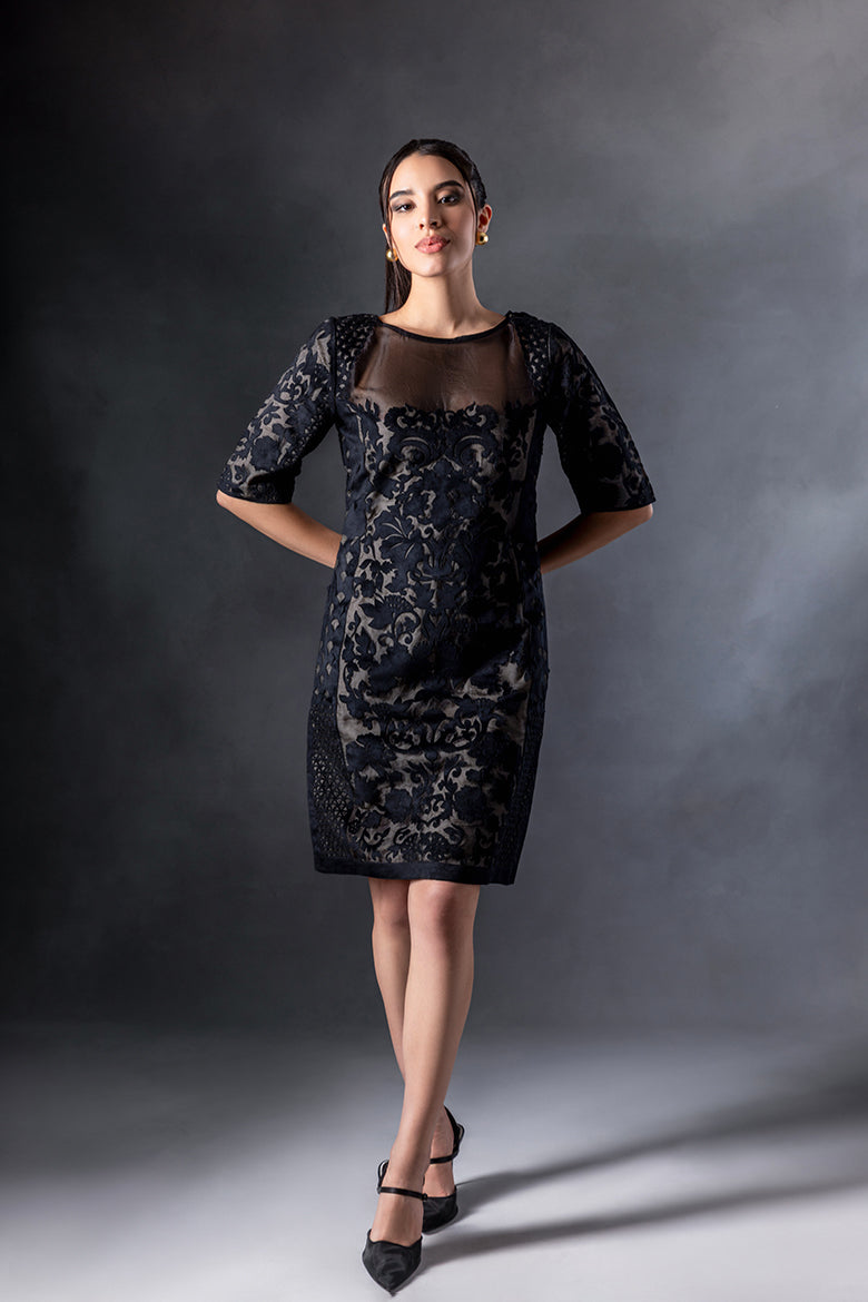 Jade Panel Body-con Dress