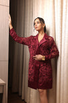 Cherry Structured Cutwork Dress