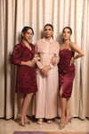 Cherry Structured Cutwork Dress