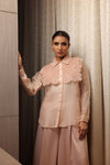 Melba Organza Roses Yoke Shirt
