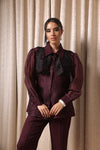 Plum Roses Yoke Co-ord Set