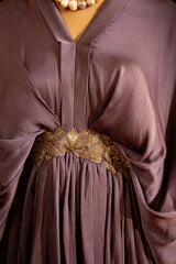 Rustic purple Kaftan Dress