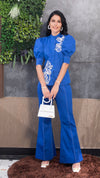 Royal Blue Tailored Co-ord Set