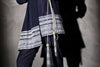 Electric Blue Embroidered Wrap Jacket
