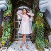 Organza A-line Pink Dress