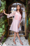 Organza A-line Pink Dress