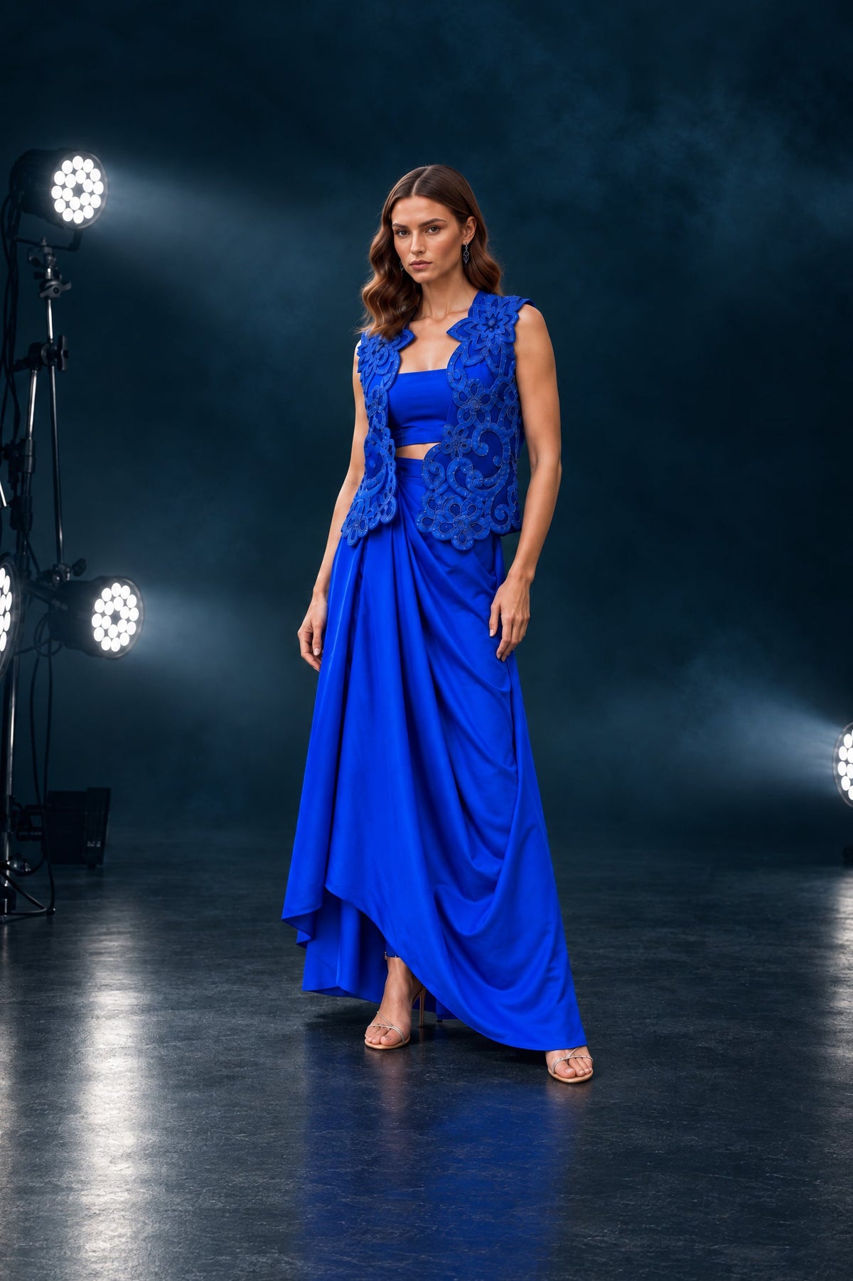 Electric Blue Drape Set