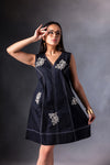 black-floral-patch-work-dress