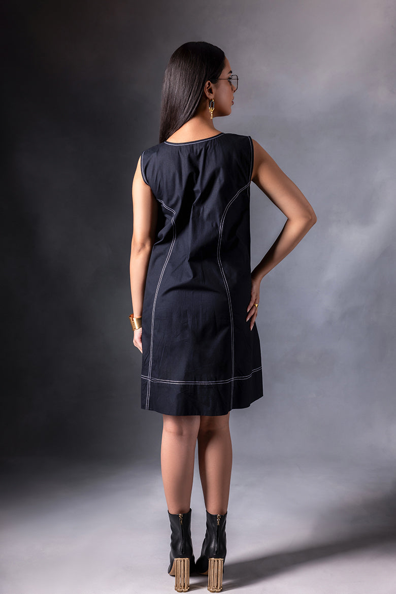 black-floral-patch-work-dress