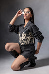 Charcoal Grey Crop Jacket