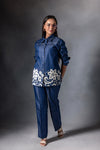 Midnight Blue Denim Patch Co-ord Set