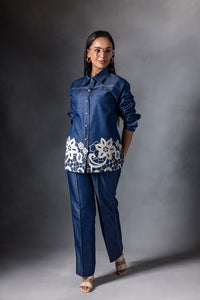 Midnight Blue Denim Patch Co-ord Set
